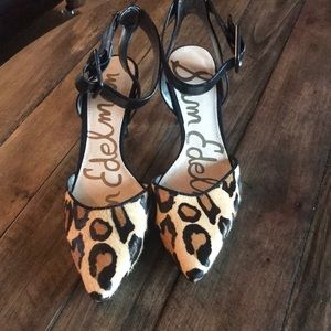 Sam Edelman Leopard Print Heel, size 5